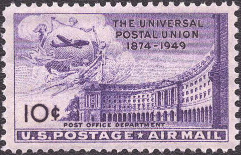 1949 10¢ Air Post - Post Office 150th Anniversary Mint Single