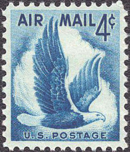 1954 4¢ Air Post - Eagle Mint Single