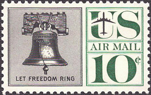 1960 10¢ Air Post - Liberty Bell Mint Single