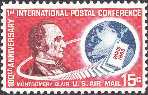 1963 15¢ Air Post - Montgomery Blair Mint Single