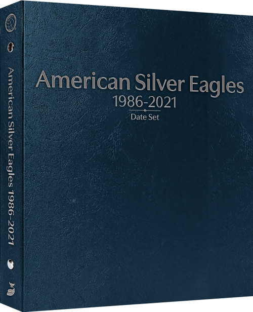 Whitman Prestige™ Coin Album - American Silver Eagles: 1986-2021 Date Set (Blue)