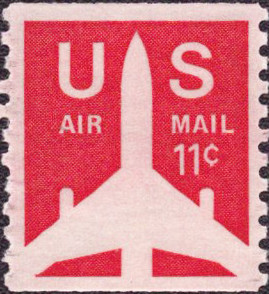 1971 11¢ Air Post - Jet Airliner Silhouette Mint Coil Single