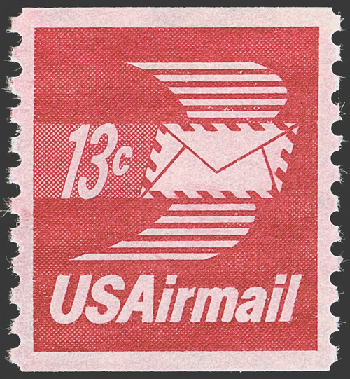 1971 13¢ Air Post - Winged Envelope Mint Coil Single