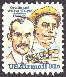 1978 31¢ Air Post - Aviation Pioneers: Wright Brothers & Plane Mint Single
