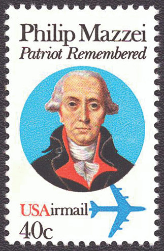 1980 40¢ Air Post - Philip Mazzei Mint Single