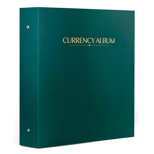 Whitman Premium™ Universal Currency Album – Green (Includes Starter Pages for U.S. Large-Size Notes)