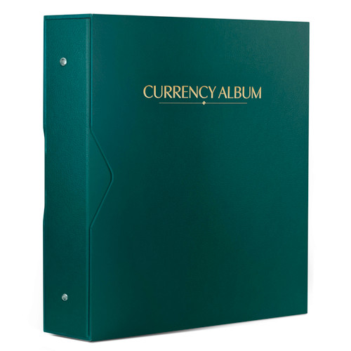 Whitman Premium™ Universal Currency Album – Green (Includes Starter Pages for Graded Notes)