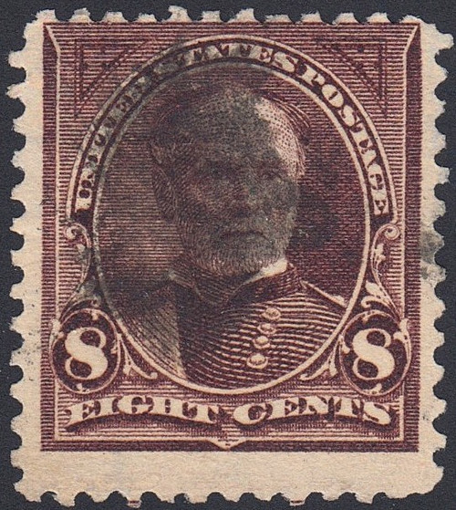 1895 8¢ Sherman Double Line Watermark USIR, Used, 272a