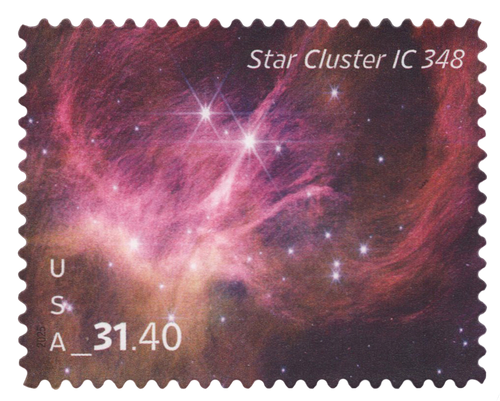 2025 $31.40 Priority Mail Express - Star Cluster IC 348 Mint Single