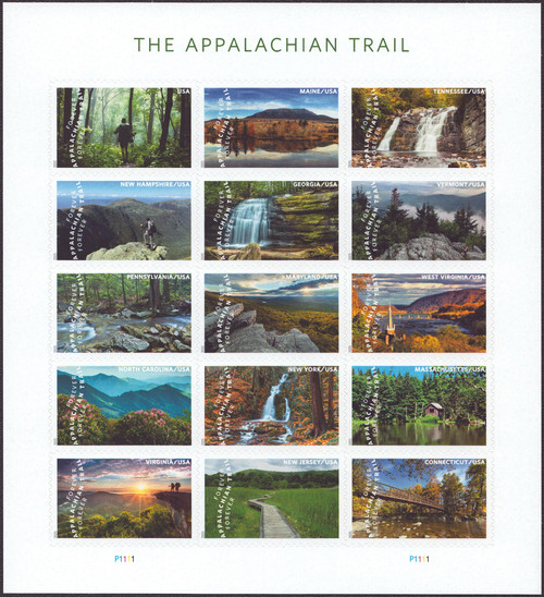 2025 (73¢) Appalachian Trail Mint Sheet of 15