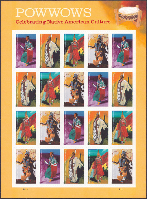 2025 (73¢) Native American Powwows Mint Sheet of 20