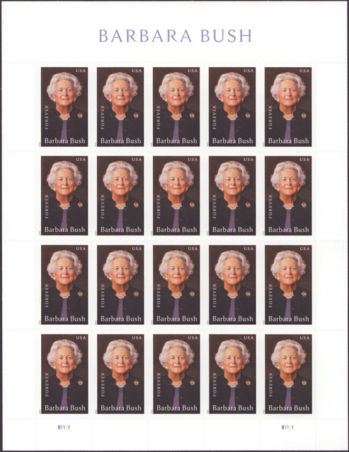 2025 (73¢) First Ladies - Barbara Bush Mint Sheet of 20