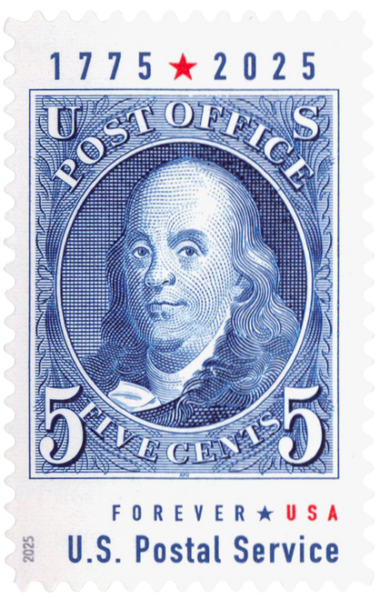 2025 (78¢) 1847-Inspired Design of 5¢ Franklin Stamp Mint Single