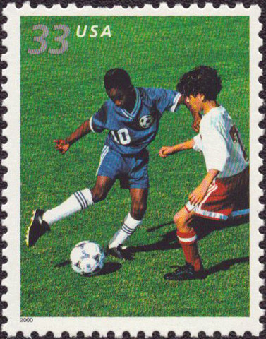2000 33¢ Youth Team Sports - Soccer Mint Single