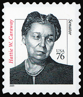 2000 76¢ Distinguished Americans - Hattie Caraway (Die Cut 11) Mint Single