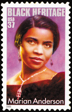2005 37¢ Black Heritage - Marian Anderson Self-Adhesive Mint Single