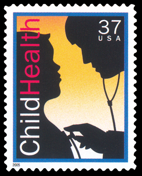 2005 37¢ Child Health Self-Adhesive Mint Single