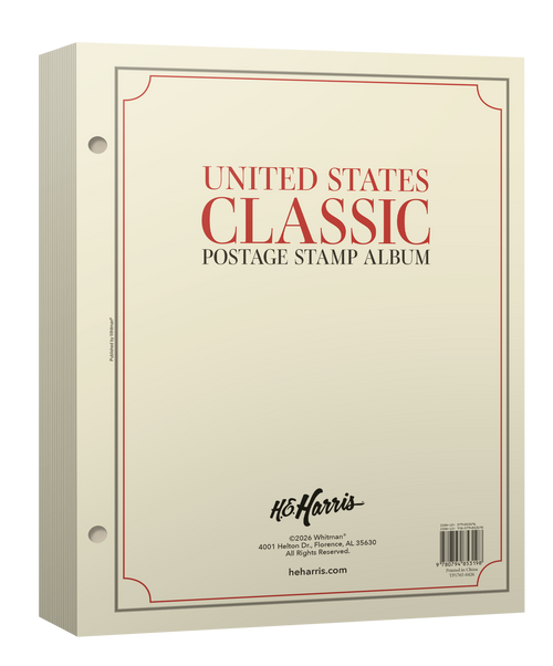 H.E. Harris United States Classic Stamp Album Pages Only