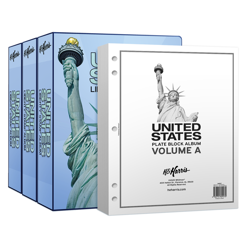Plate Block Stamp Album Bundle Set, Volume A-C — 1901-2023