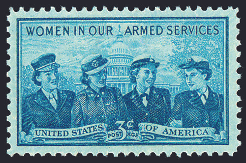 1952 3¢ Service Women Mint Single