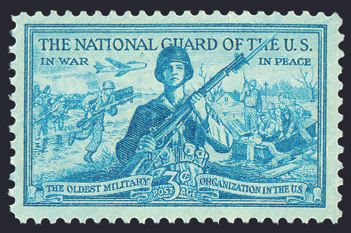 1953 3¢ National Guard Mint Single