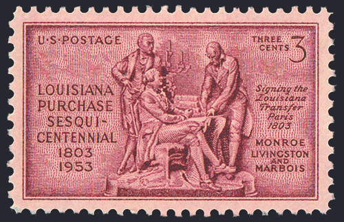 1953 3¢ Louisiana Purchase Mint Single
