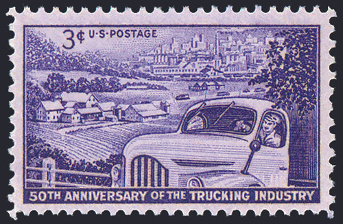 1953 3¢ Trucking Industry Mint Single
