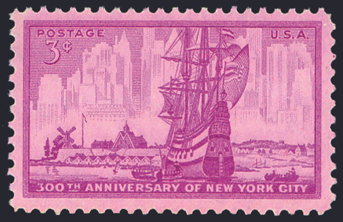 1953 3¢ New York City Mint Single