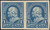 1895 1¢ Franklin, Plate Proof Pair, VF Original Gum, 264P5