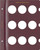 Whitman Prestige™ Coin Album Blank Page - American Silver Eagles (Burgundy)