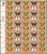 1977 13¢ Butterflies (4 Varieties, Attached) Mint Sheet