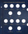 Album Page for Statehood Quarters United States Territories & D.C. Classic Coin Albums (P & D Mints) - 12 Openings