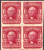 1906 2¢ Washington, Lake, Imperf - Die I, Mint Block of 4, US #320a