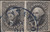 1851 12¢ Washington Imperf, FVF Pair, Used Blue CDS Cancel, US #17