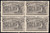 1893 10¢ Columbian - Block of 4, Fine Original Gum