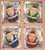 2004 37¢ Christmas - Santa Ornaments, Die Cut 8 Self-Adhesive Mint Block of 4