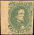 Confederate States #1, VF Mint Original Gum, Left Margin Example