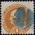1869 1¢ Franklin Pictorial, Used Bold Blue Cancel, US #112