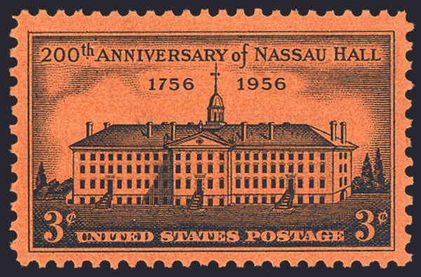 1956 3¢ Nassau Hall Mint Single