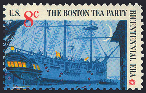 1973 8¢ Boston Tea Party - Ship Mint Single