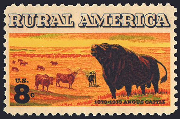 1973 8¢ Angus Cattle Mint Single