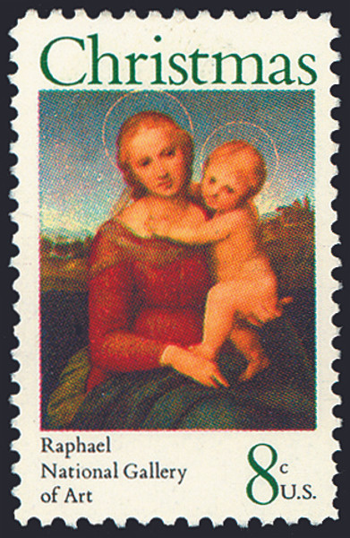 1973 8¢ Christmas - Madonna Mint Single