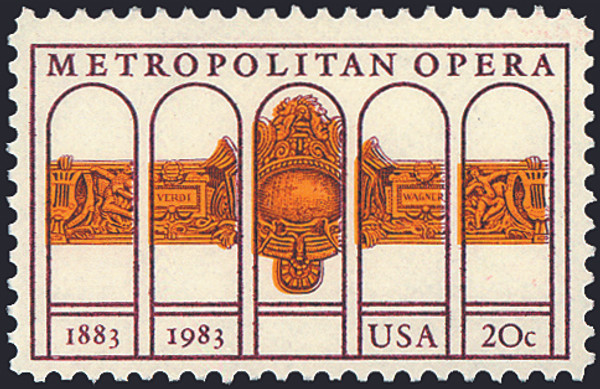 1983 20¢ Metropolitan Opera Mint Single