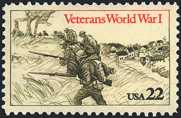 1985 22¢ World War I Veterans Mint Single