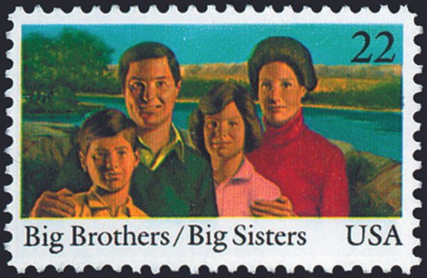 1985 22¢ Big Brothers & Big Sisters Mint Single