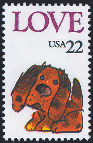 1986 22¢ Love Mint Single
