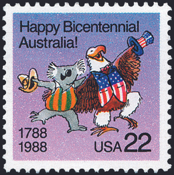 1988 22¢ Australia Bicentennial Mint Single