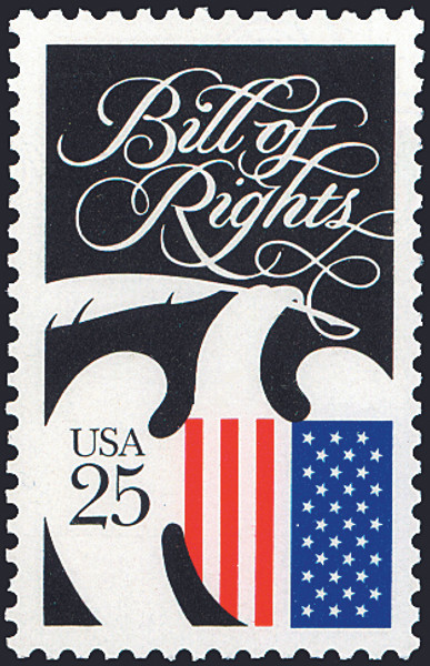 1989 25¢ Bill of Rights Mint Single