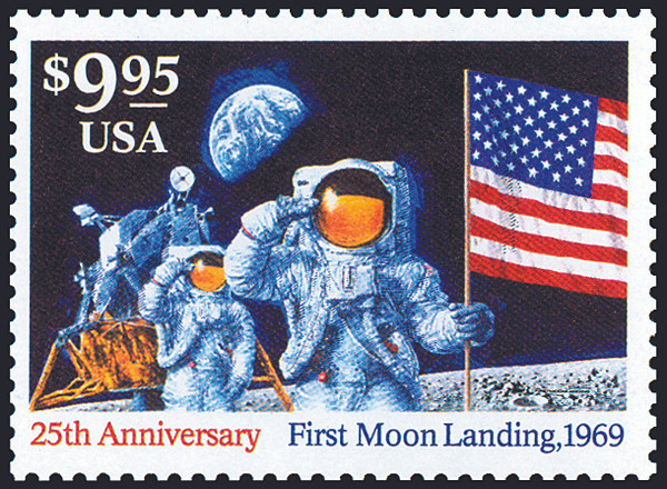 1994 $9.95 Moon Landing Express Mail Stamp Mint Single