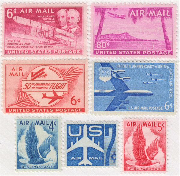 1949-58 Air Post Mint Year Set